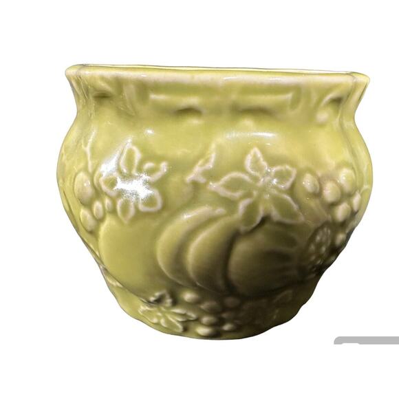 Vintage Lenox Ceramic Handcrafted Lidded Trinket Jar Green Japan 4” - Picture 8 of 14